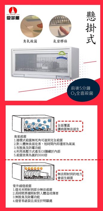 愛菲爾EDH-5901 懸掛式烘碗機(90cm)